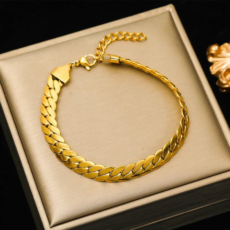 Woven Gold Bracelet