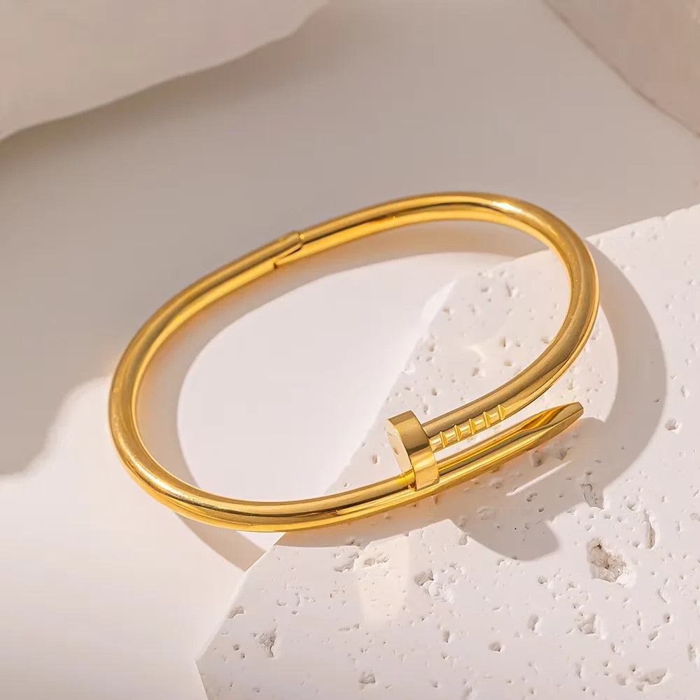 Gold Nail Bracelet