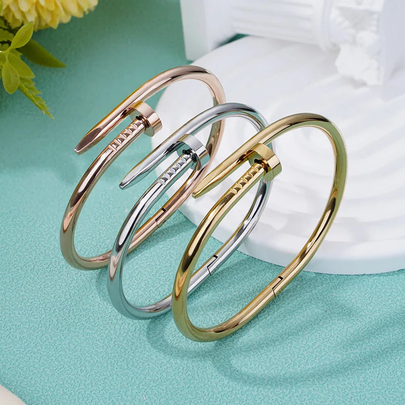 Gold Nail Bracelet